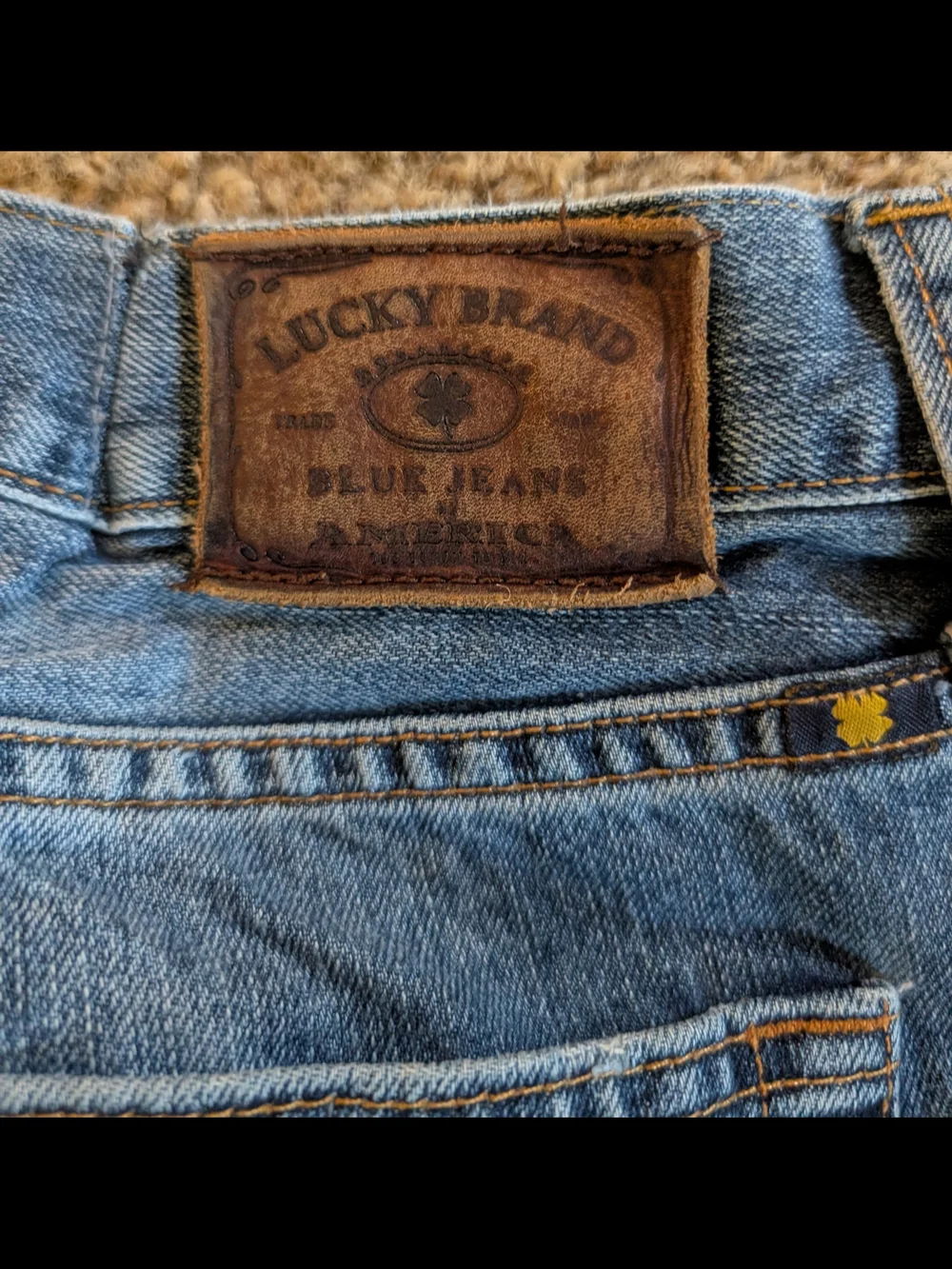 Lucky Brand Men’s Relaxed Straight Blue Denim Jeans Mid Rise 5-Pocket Sz 40